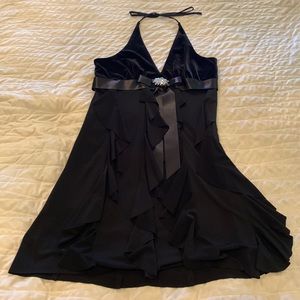 Betsy & Adam beautiful black cocktail, prom dress, size 12P. NWOT.